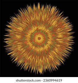 Blast circle. Concentric circle elements. Element for graphic web design, Template for print, textile, wrapping, decoration, Abstract art seamless pattern with colorful circles vector illustration