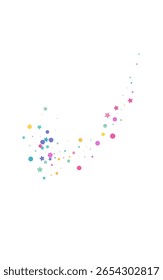 Blast Circle Independence Vector White Background. Fun Confetti Card. Carnaval Dot Invitation. Color Dust Effect Pattern.
