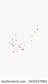 Blast Circle Transparent Vector Transparent Background. Christmas Dot Card. Festival Dust Design. Rainbow Splash Top Texture.