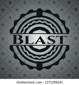 Blast dark badge. Vector Illustration. Detailed.