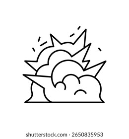 Explosionsgefahr-Liniensymbol