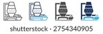 blast furnace icon set multi concept