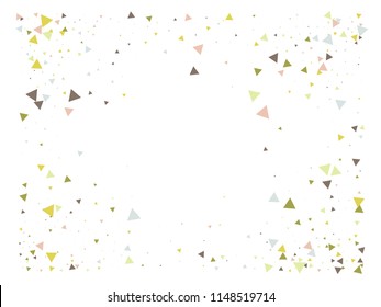 Blast Glass Shatter Memphis Vector Frame. Triangle Fragmentation Particles Explosion Border Design. Broken Moving Vortex Fragments Exploding Glass Frame. Shattered Fragments Cool Explosive Background