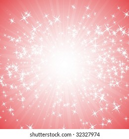Blast of glittering stars
