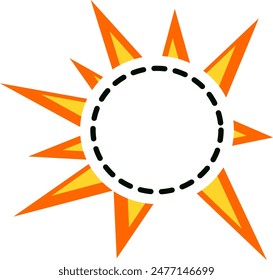 Blast with label vector image or clipart