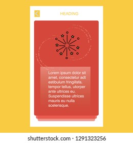 Blast mobile vertical banner design design. Vector