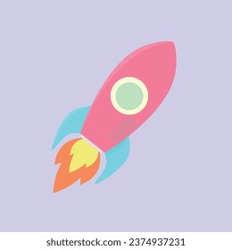 Blast off into a world of color and "Pastel Rocket Icon"! Designed for dreamers and innovators, this icon marries the thrill of space exploration with the gentle and whimsical appeal of pastel shades.