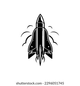 Blast off to success with our dynamic rocket logo design. This energetic illustration is perfect for brands that want to soar to new heights.