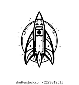 Blast off to success with our dynamic rocket logo design. This energetic illustration is perfect for brands that want to soar to new heights.
