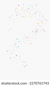 Rain-Dekoration Vektortransparenter Hintergrund. Abstrakte Staubillustration. Karneval Circle Postkarte. Party Confetti Fun Design.