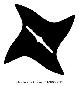 Blast Star Abstract Explose Flat Icon Isolated On White Background