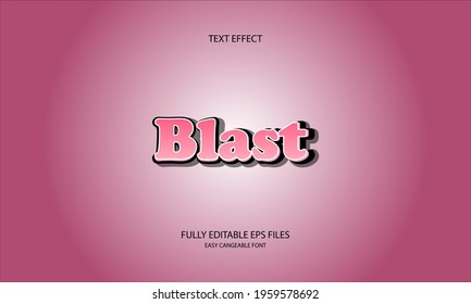 Blast style editable text effect
