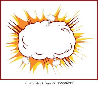 Diseño de Vector de explosión y Anuncio de auge