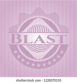 Blast vintage pink emblem