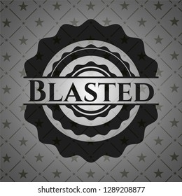 Blasted retro style black emblem