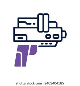 icono de la pistola de sonido. icono de doble tono vectorial para tu sitio web, móvil, presentación y diseño de logotipo.