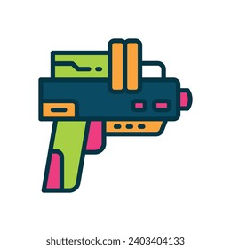 blaster gun icon. vector line icon for your website, mobile, presentation, and logo design.