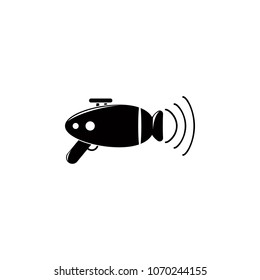 blaster icon. Element of space illustration. Premium quality graphic design icon. Signs and symbols collection icon for websites, web design, mobile app on white background