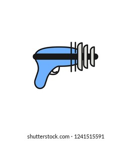 blaster icon. Element of space outline color icon. Thin line icon for website design and development, app development. Premium icon