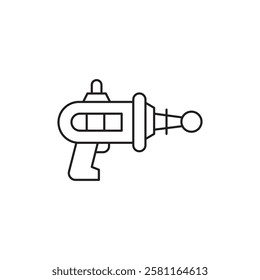 Blaster icon Flat simple outline