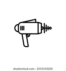 Ícone Blaster logotipo linear isolado