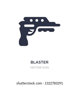 blaster icon on white background. Simple element illustration from Future technology concept. blaster sign icon symbol design.
