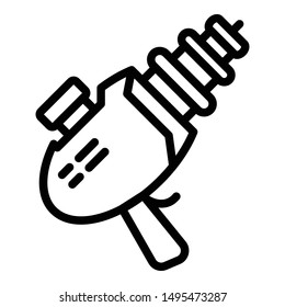 Blaster icon. Outline blaster vector icon for web design isolated on white background