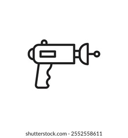 Ícone Blaster Contorno fino simples