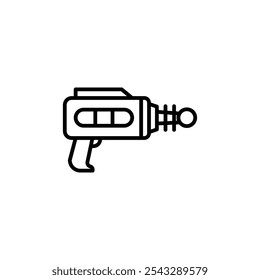 Blaster icon symbol collection on white background.