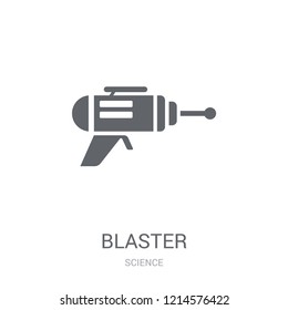 Blaster icon. Trendy Blaster logo concept on white background from Science collection. Suitable for use on web apps, mobile apps and print media.