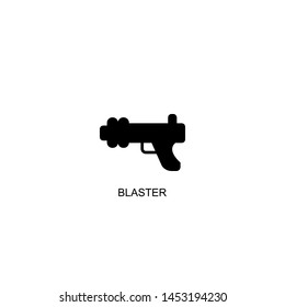 blaster icon vector black design