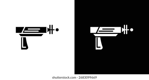 Diseños gráficos de Vector de icono de Blaster. Adecuado para su uso en App de Web,