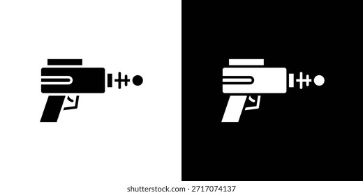 Projeto de silhueta de vetor de ícones Blaster. Ilustração de design gráfico plano vetorial.