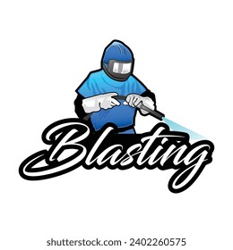 blasting logo element, blasting logo template, balsting vector illustration