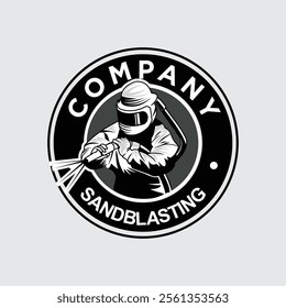 blasting logo , sand blasting logo