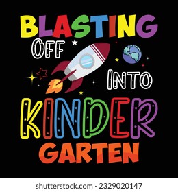 In den Kindergarten abklingen, zurück zur Schule T-Shirt Design - Hundert Tage des T-Shirt-Designs der Schule - Typografie-T-Shirts-Design