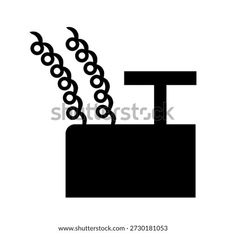 Blasting Point Black Icon, Vector Illustration, Isolate On White Background Label. EPS10