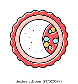vectores de color de fertilización blastocista. signo de fertilización blastocista. ilustración de símbolo aislado