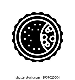 blastocyst fertilization glyph icon vector. blastocyst fertilization sign. isolated contour symbol black illustration