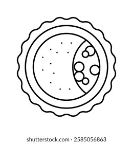 blastocyst fertilization line icon vector. blastocyst fertilization sign. isolated contour symbol black illustration