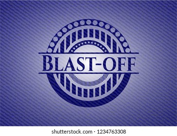 Blast-off with jean texture