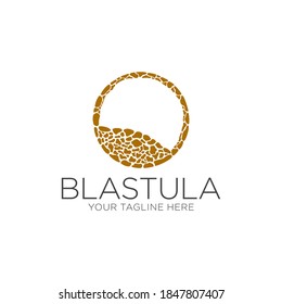 Blastula Logo Design. Yellow Blastula Icon