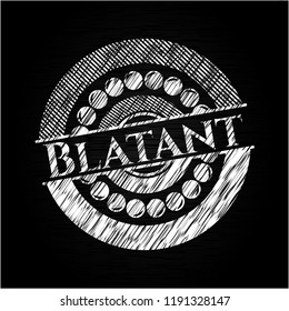 Blatant chalkboard emblem