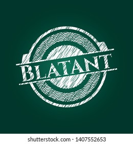 Blatant with chalkboard texture. Vector Illustration. Detailed.