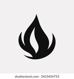 Blaze burst flame icon - Simple Vector Illustration