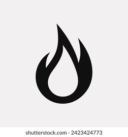 Blaze burst flame icon - Simple Vector Illustration