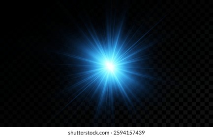 A blaze of energy. A pulse of light. A hyper blue glow. An explosion of blue light.