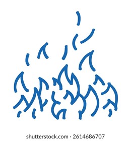 blaze fire doodle icon sketch vector. blaze fire sign. isolated symbol illustration