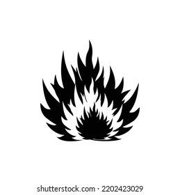 Signo vectorial de brillo, silueta, ilustración de destello, aislado en fondo blanco.