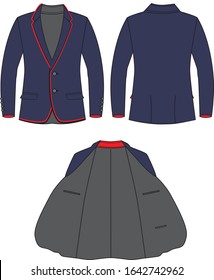 Blazer Fashion Flat Editable Templates